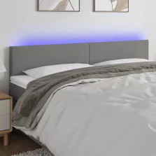   vidaXL sötétszürke szövet LED-es fejtámla 160x5x78/88 cm