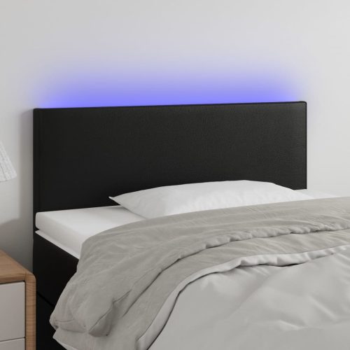 vidaXL fekete műbőr LED-es fejtámla 80 x 5 x 78/88 cm