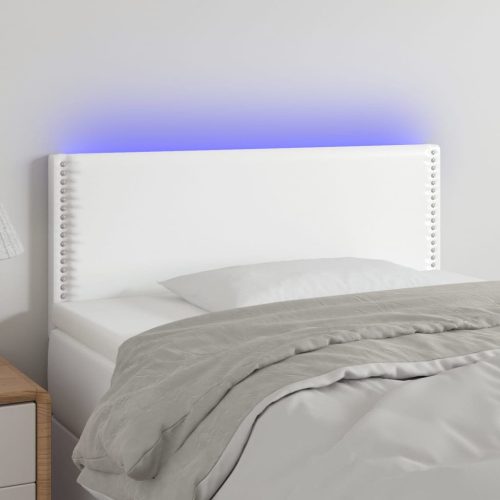 vidaXL fehér műbőr LED-es fejtámla 80 x 5 x 78/88 cm