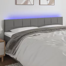   vidaXL sötétszürke szövet LED-es fejtámla 180x5x78/88 cm