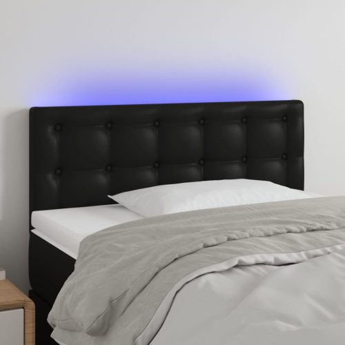 vidaXL fekete műbőr LED-es fejtámla 80 x 5 x 78/88 cm