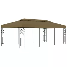vidaXL tópszínű pavilon 6 x 3 m 180 g/m²