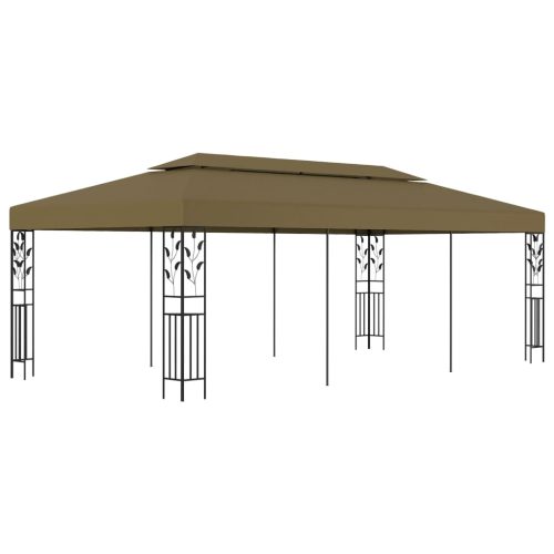 vidaXL tópszínű pavilon 6 x 3 m 180 g/m²