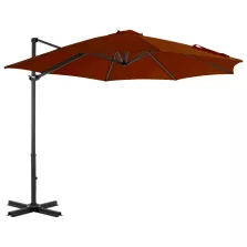   vidaXL terrakotta színű konzolos napernyő alumíniumrúddal 300 cm