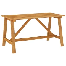   vidaXL tömör akácfa kerti étkezőasztal 140 x 70 x 73,5 cm