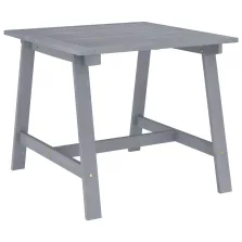   vidaXL szürke tömör akácfa kerti étkezőasztal 88 x 88 x 74 cm