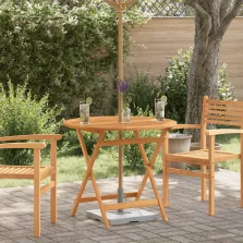   vidaXL tömör eukaliptuszfa összecsukható kerti asztal Ø 90 x 75 cm
