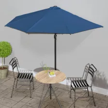   vidaXL kék féloldalas erkélynapernyő alumíniumrúddal 300x155x223 cm