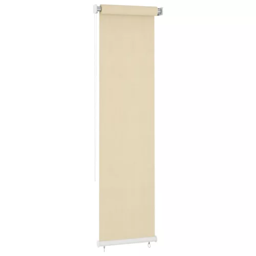 vidaXL krémszínű kültéri HDPE roló 60 x 230 cm
