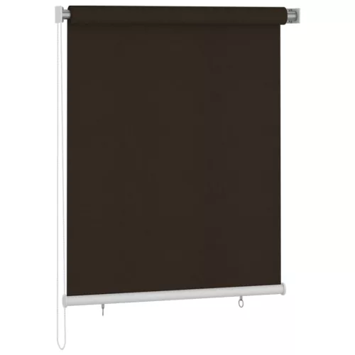 vidaXL barna kültéri sötétítő roló 120 x 140 cm
