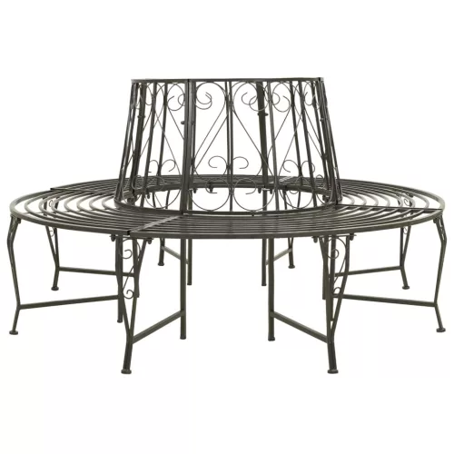 vidaXL fa köré építhető kerek acélpad 160 cm