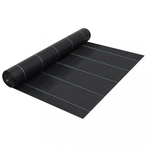 vidaXL fekete PP talajtakaró szőnyeg 1 x 200 m