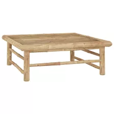 vidaXL bambusz kerti asztal 65 x 65 x 30 cm