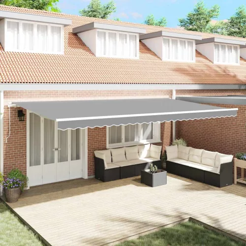 Napernyő Kézi Fehér 6 × 3,5 m Fém