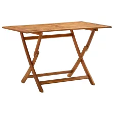   vidaXL tömör akácfa összecsukható kerti asztal 120 x 70 x 75 cm