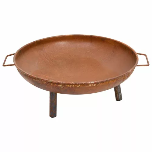 vidaXL acél tűztál 67,5 x 58 x 22,5 cm