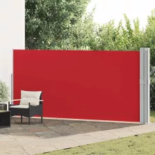   vidaXL piros kihúzható oldalsó terasz-napellenző 170 x 1200 cm