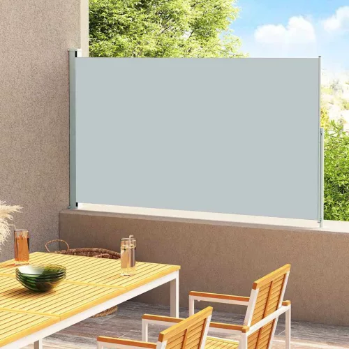 vidaXL szürke behúzható oldalsó terasznapellenző 220 x 300 cm