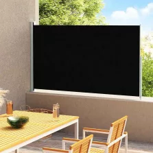   vidaXL fekete behúzható oldalsó terasznapellenző 220 x 300 cm