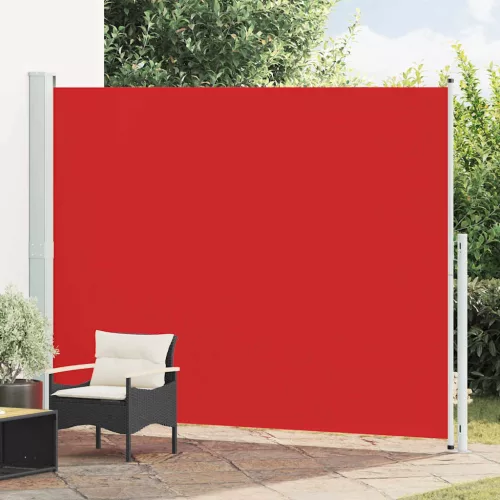 vidaXL piros behúzható oldalsó terasznapellenző 220 x 300 cm