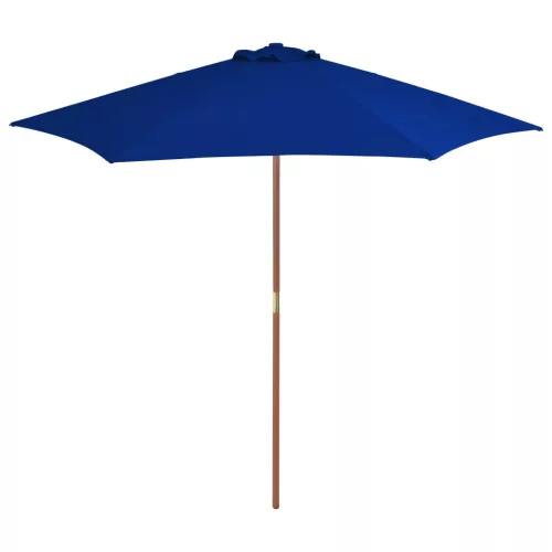 vidaXL kék kültéri napernyő farúddal 270 cm