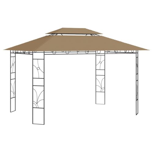 vidaXL tópszínű pavilon 4 x 3 x 2,7 m 160 g/m²