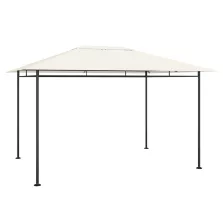 vidaXL krémszínű pavilon 384x281x270 cm 180 g/m²
