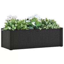   vidaXL antracitszürke kerti magaságyás öntözőrendszerrel 100x43x33cm