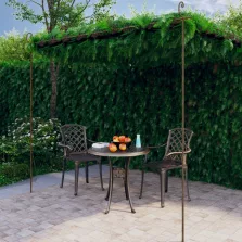 vidaXL antik barna vas kerti pergola 4 x 3 x 2,5 m