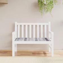   vidaXL szürke kockás oxford szövet kerti padpárna 120x50x4 cm