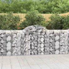   vidaXL 8 db íves horganyzott vas gabion kosár 200 x 50 x 100/120 cm