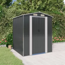   vidaXL antracitszürke horganyzott acél kerti fészer 192 x 191 x 223 cm