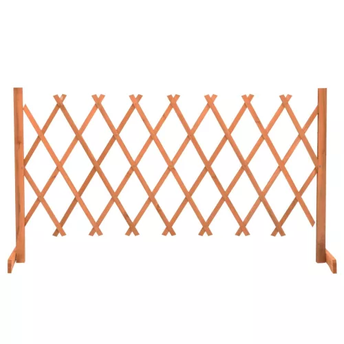 vidaXL narancssárga tömör fenyőfa rácsos kerti kerítés 150 x 80 cm