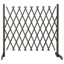   vidaXL szürke tömör fenyőfa rácsos kerti kerítés 180 x 100 cm