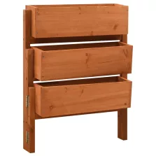   vidaXL narancssárga tömör fenyőfa összecsukható kerti ültetőláda 60x14x75 cm