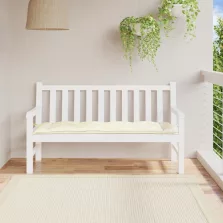   vidaXL krémfehér oxford szövet kerti padpárna 150 x 50 x 7 cm