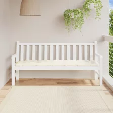   vidaXL krémszínű oxford szövet kerti padpárna 180 x 50 x 7 cm