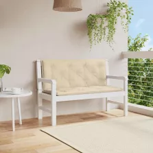   vidaXL bézs oxford szövet kerti padpárna 120 x (50+50) x 7 cm
