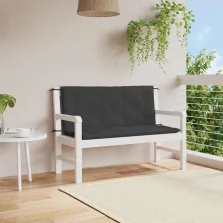   vidaXL fekete oxford szövet kerti padpárna 120 x (50+50) x 7 cm