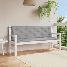   vidaXL szürke oxford szövet kerti padpárna 150 x (50+50) x 7 cm