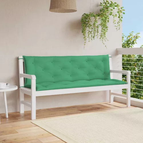 vidaXL zöld oxford szövet kerti pad párna 150 x (50+50) x 7 cm