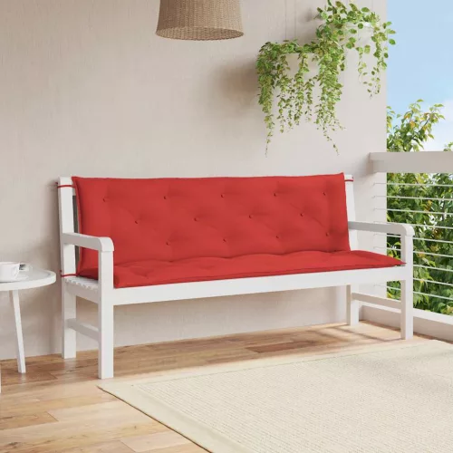 vidaXL piros oxford szövet kerti padpárna 150 x (50+50) x 7 cm
