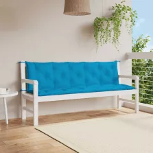   vidaXL világoskék oxford szövet kerti padpárna 180 x (50+50) x 7 cm