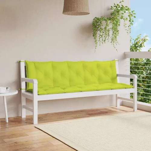 vidaXL élénkzöld oxford szövet kerti pad párna 180 x (50+50) x 7 cm
