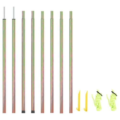 vidaXL 2 db horganyzott acél napvitorlaoszlop 250 cm