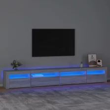   vidaXL szürke sonoma színű TV-szekrény LED-lámpákkal 270x35x40 cm