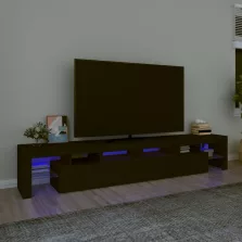   vidaXL fekete TV-szekrény LED-világítással 230x36,5x40 cm