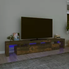   vidaXL füstös tölgy színű TV-szekrény LED-világítással 230x36,5x40 cm
