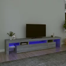   vidaXL szürke sonoma színű TV-szekrény LED-lámpákkal 215x36,5x40 cm