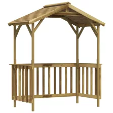   vidaXL impregnált fenyőfa grillezőfészer 163,5 x 93 x 210 cm